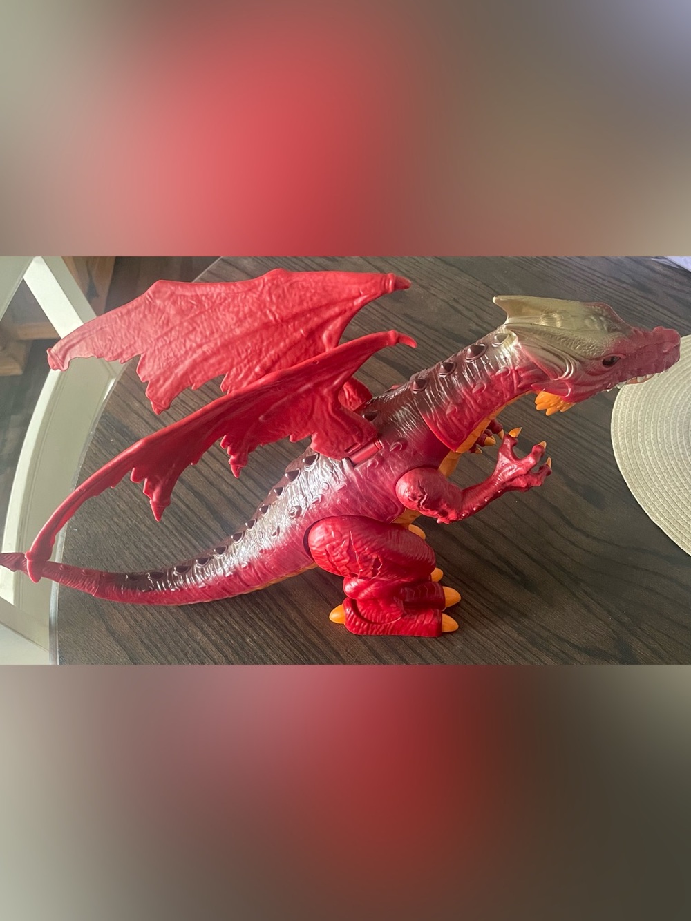 Robo Alive Ferocious Roaring Dragon Battery-Powered Robotic Toy by Zuru (Red)